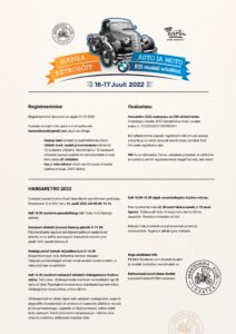 Hansa Retrosõit 2022 info