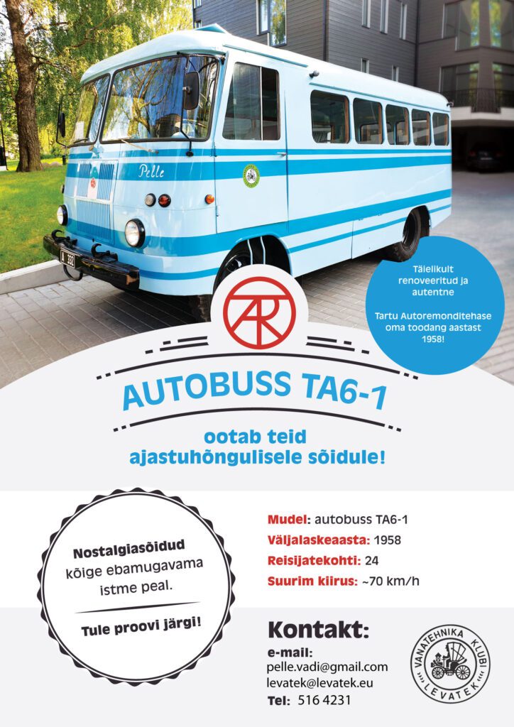 Levatek bussi tellimine